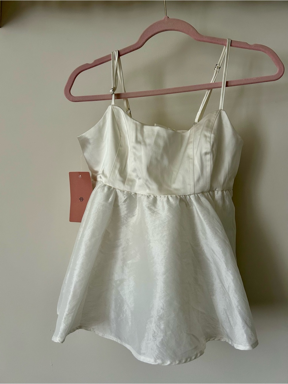 BHLDN white tank top bridal wear NWT